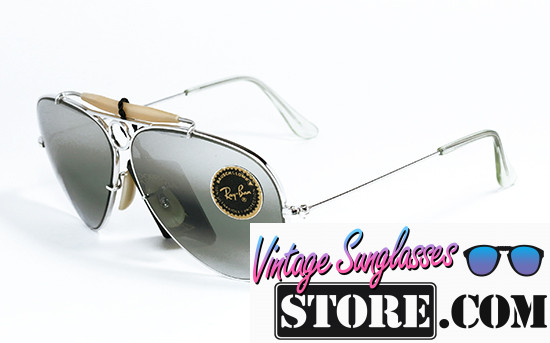 Ray Ban Shooter 10K White Gold Bausch & Lomb 58mm