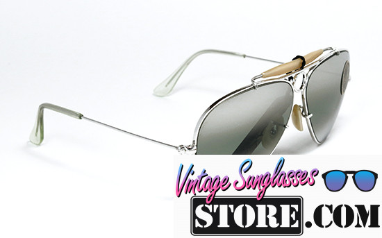 Ray Ban Shooter 10K White Gold Bausch & Lomb 58mm