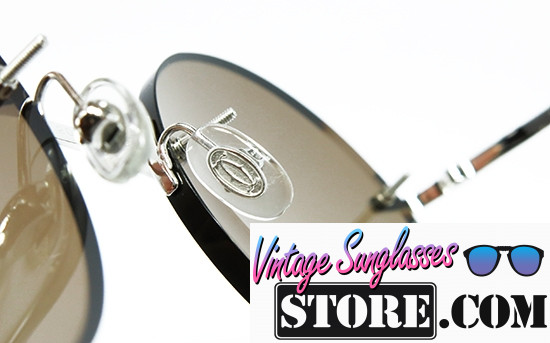 Cartier ROUND rimless TITANIUM