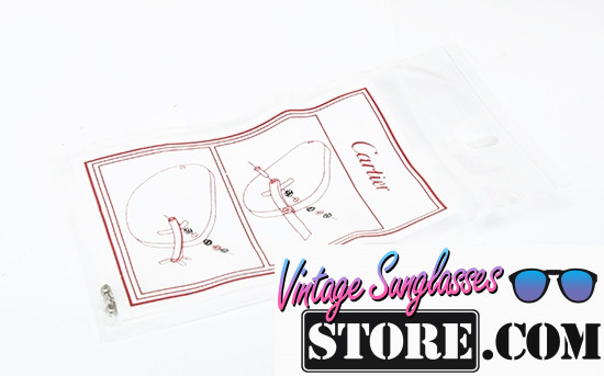 Cartier ROUND rimless TITANIUM