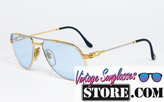 Fred AMERICA CUP Turquoise lenses Gold Silver sunglasses FULL SET