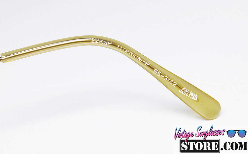 Jean Paul Gaultier 55-3182 22KGP TITANIUM-P