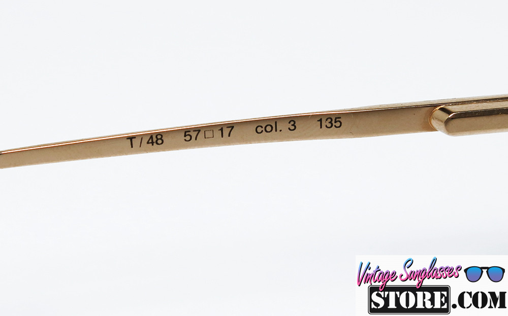 TIFFANY T/48 col. 3 GOLD PLATED 23K