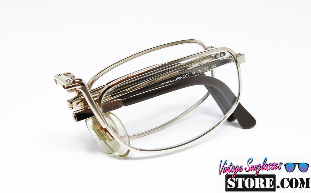 Christian Dior 2172 col. 41 FOLDING Square Golden frame