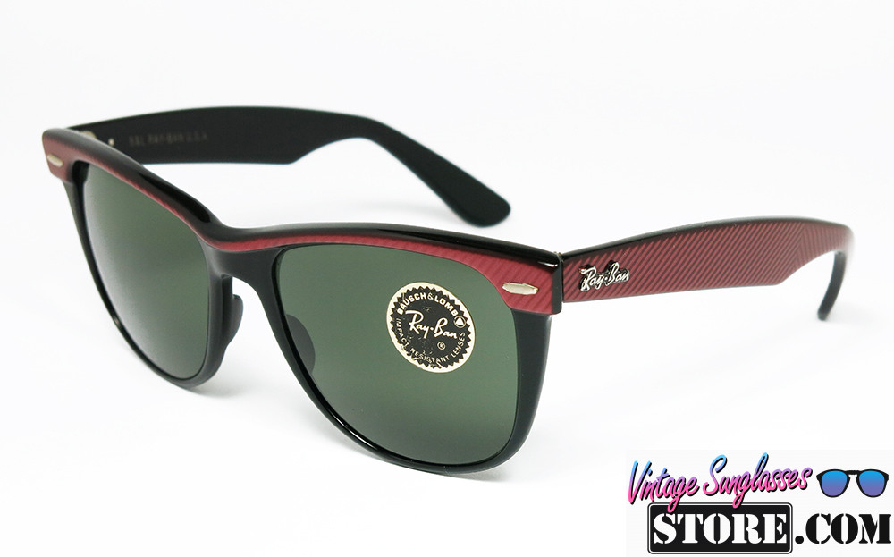 Ray ban wayfarer red and black top