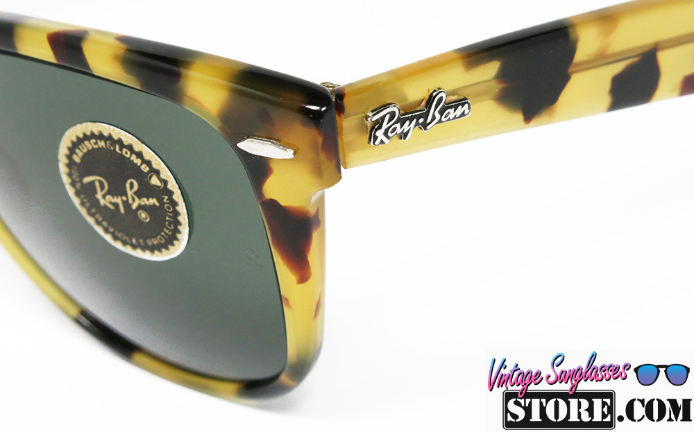 Ray Ban WAYFARER II Bausch & Lomb YELLOW TORTOISE