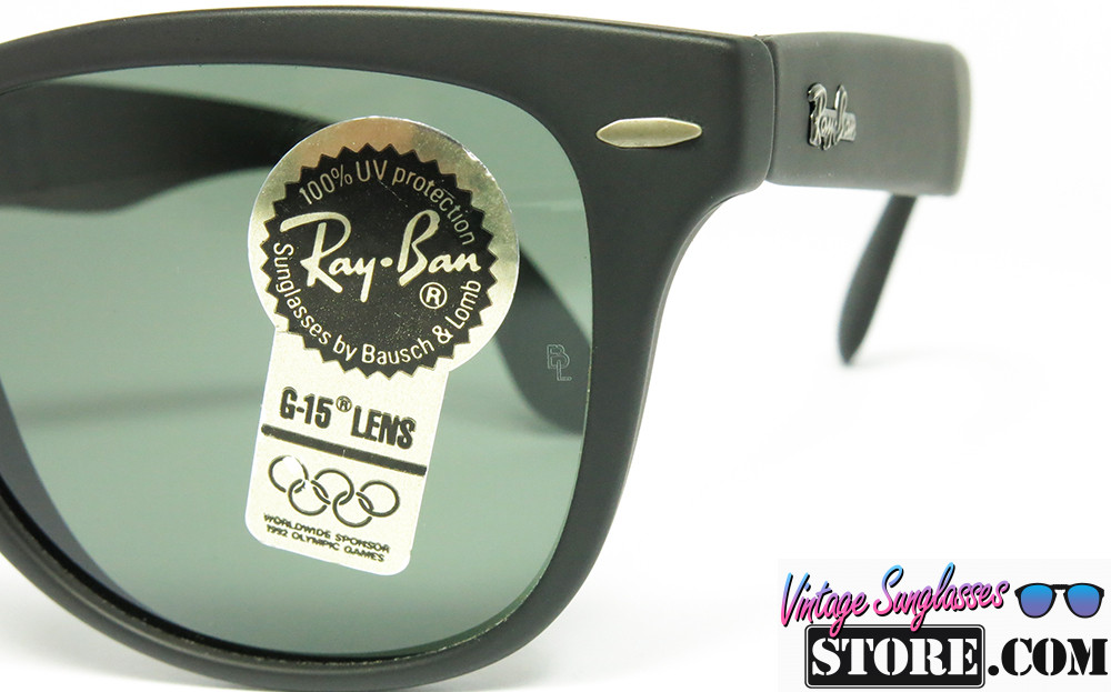 Ray Ban WAYFARER II FOLDING Matte Black Silver G 15 sunglasses