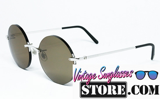 Cartier ROUND rimless TITANIUM