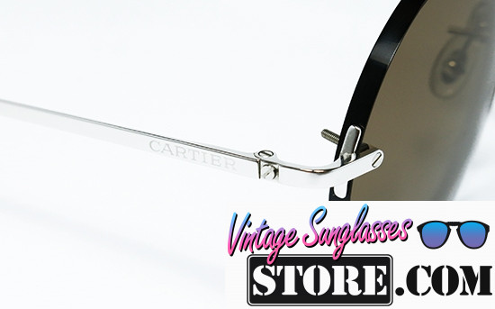 Cartier ROUND rimless TITANIUM