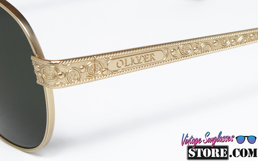 OLIVER by Valentino 1842 1041 Satin Gold Round sunglasses