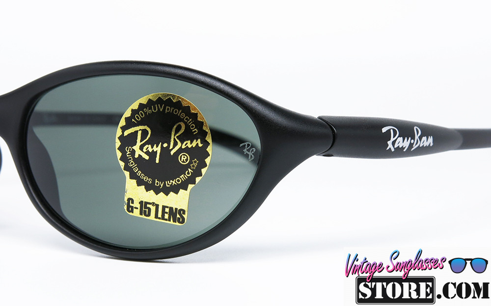 Ray Ban RB 2045 CUTTERS W3182 Matte Black G 15 Oval Wrap SPORT sunglasses