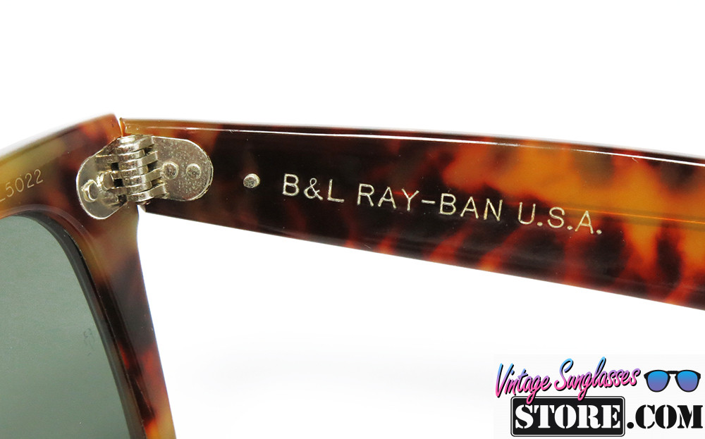 Ray Ban WAYFARER BL 5022 Blond Tortoise Silver G 15 vintage sunglasses