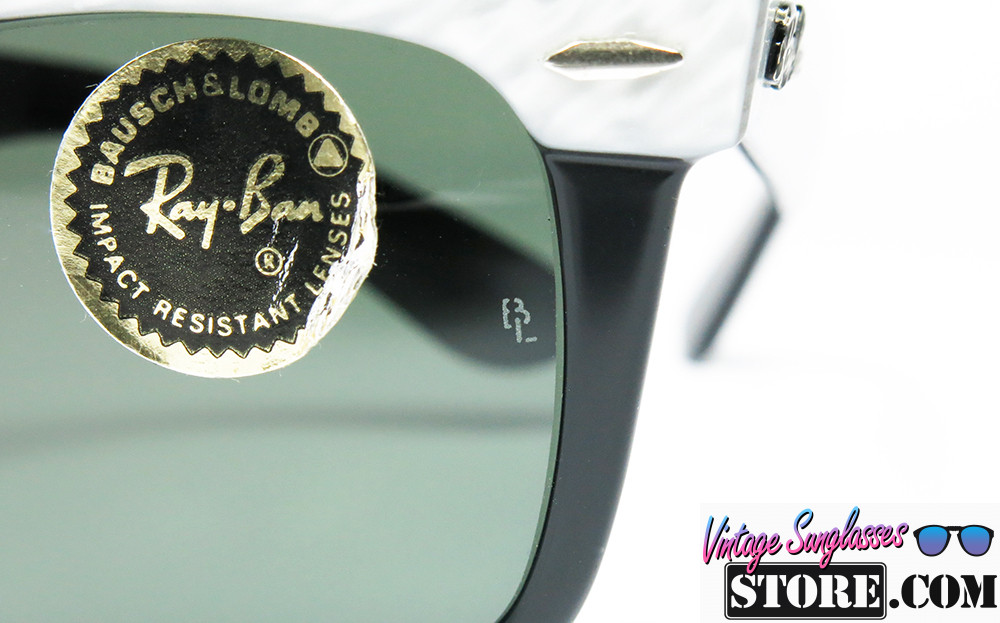 Ray Ban WAYFARER B L STREET NEAT Nacre Electric White Black G 15 sunglasses