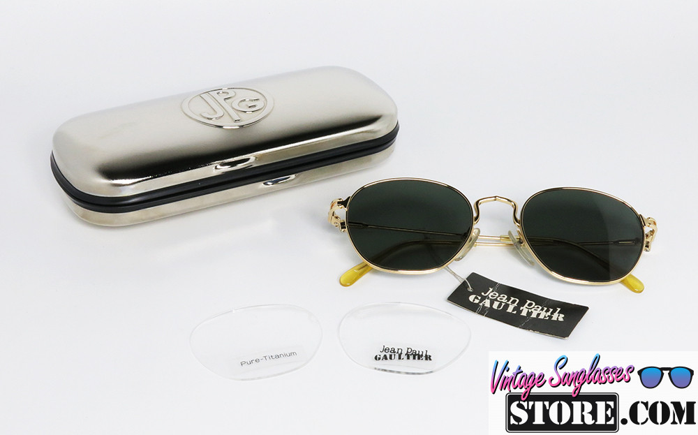Jean Paul Gaultier 55-3182 22KGP TITANIUM-P