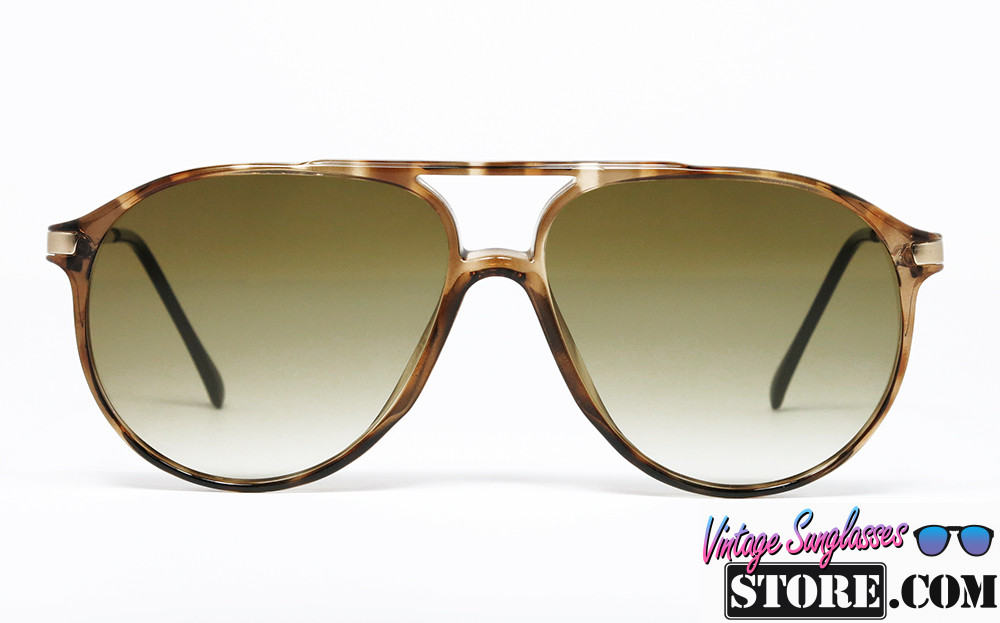Luxottica 3542 G06 Clear Striped Tortoise Satin Chrome Gold
