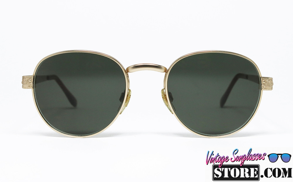OLIVER by Valentino 1842 1041 Satin Gold Round sunglasses