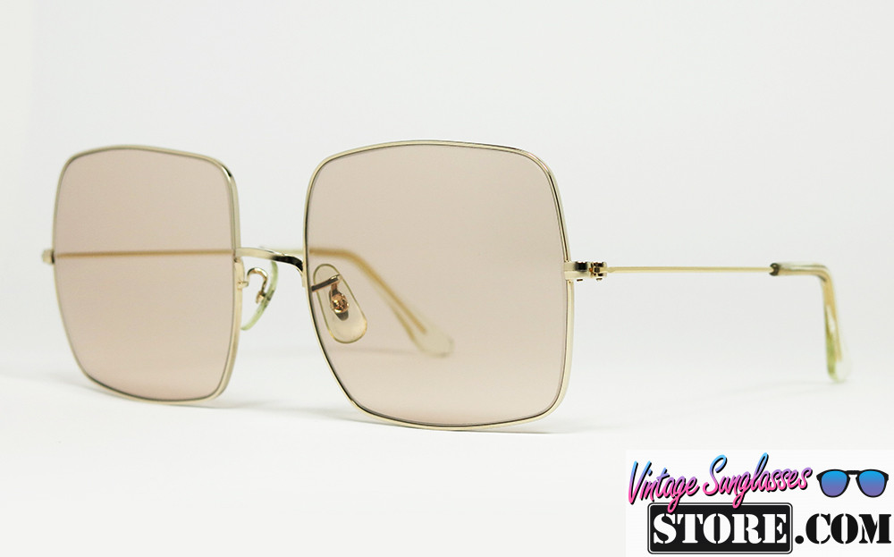 Ray Ban LARGE SQUARE Beige 58mm Bausch & Lomb