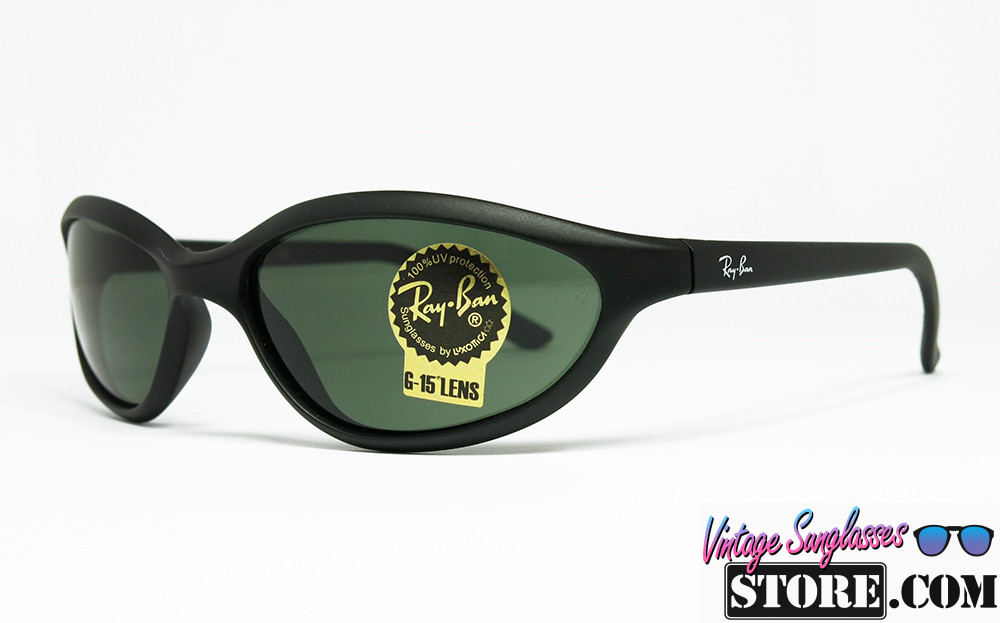 Ray Ban RB 2031 PS9 W2967 G 15 Matt Black Oval Wrap sunglasses