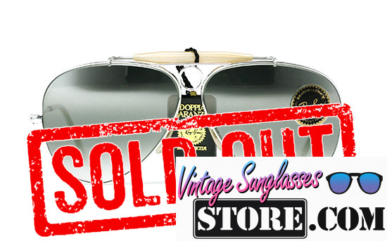 Ray Ban Shooter 10K White Gold Bausch & Lomb 58mm