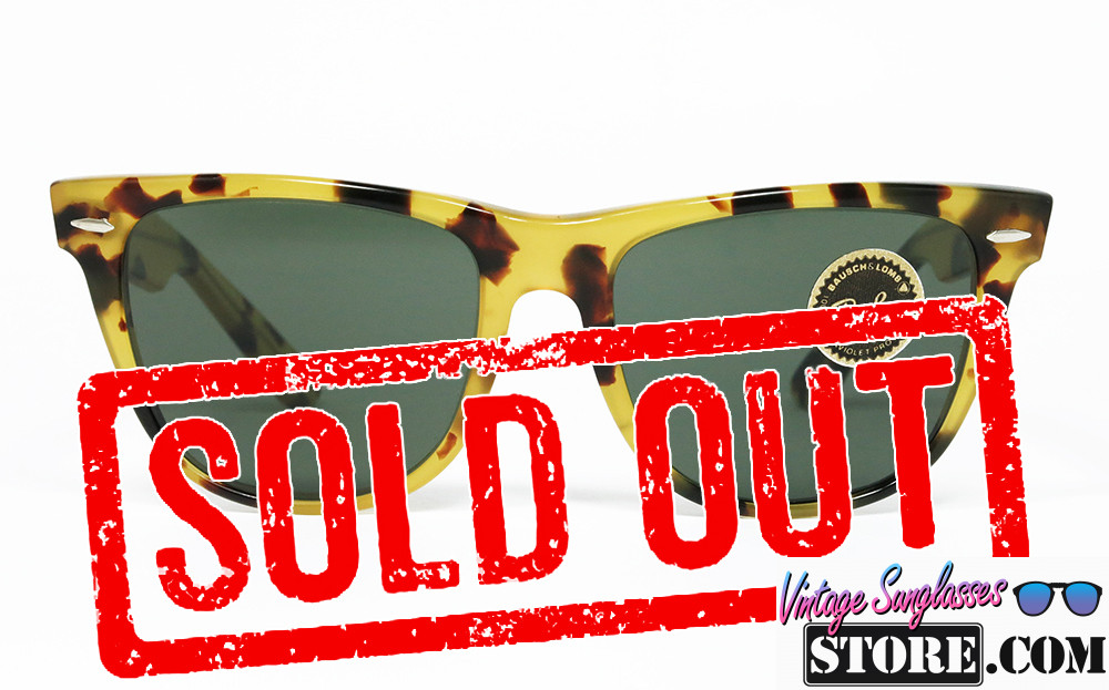 Ray Ban WAYFARER II Bausch & Lomb YELLOW TORTOISE