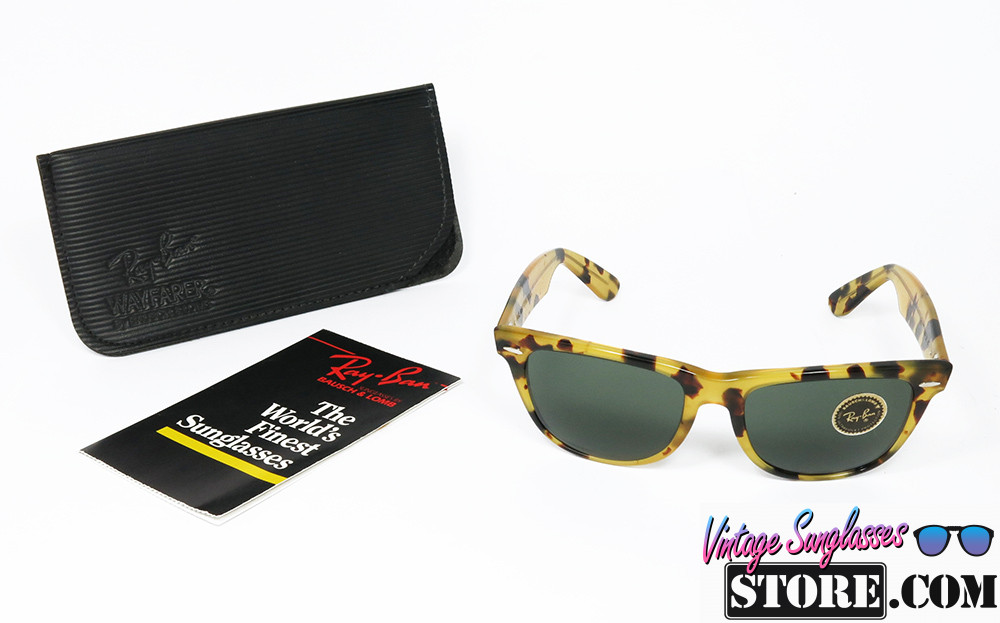 Ray Ban WAYFARER II Bausch & Lomb YELLOW TORTOISE