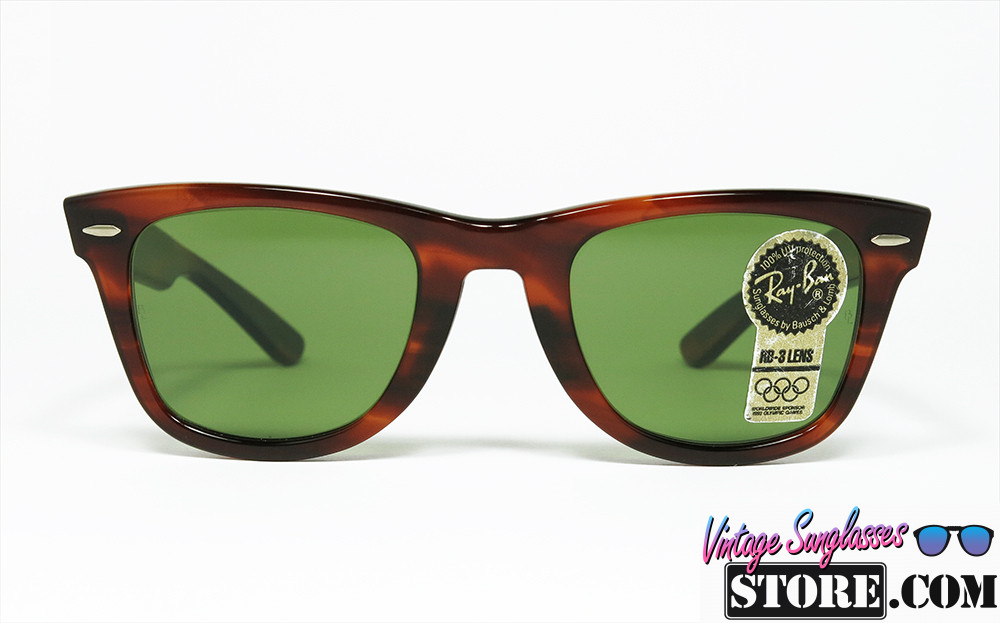 Ray Ban WAYFARER 40 YEARS SPECIAL EDITION B L 5024 Mock Tortoise Silver G 15 vintage sunglasses