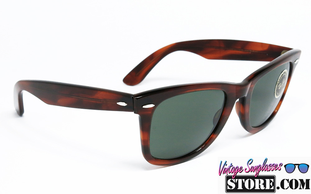 Ray Ban WAYFARER BL 5024 Mock Tortoise Silver G 15 vintage sunglasses
