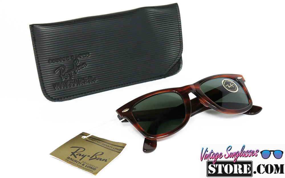 Ray Ban WAYFARER BL 5024 Mock Tortoise Silver G 15 vintage sunglasses